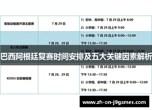 巴西阿根廷复赛时间安排及五大关键因素解析 巴西阿根廷复赛时间安排及五大关键因素解析