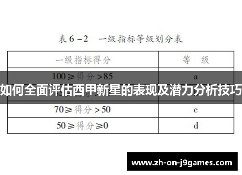 如何全面评估西甲新星的表现及潜力分析技巧